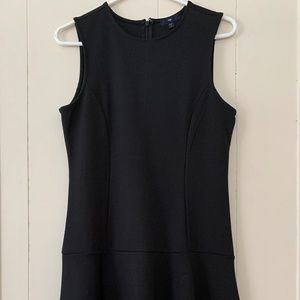 Gap Black Sleeveless Drop Waist Fit & Flare Dress